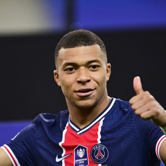 Kylian Mbappe (PSG) lors de la victoire du Paris Saint Germain 2 à 0 face à Monaco en finale de Coupe de France au Stade de France à Saint-Denis le 19 mai 2021. © JB Autissier / Panoramic / Bestimage 