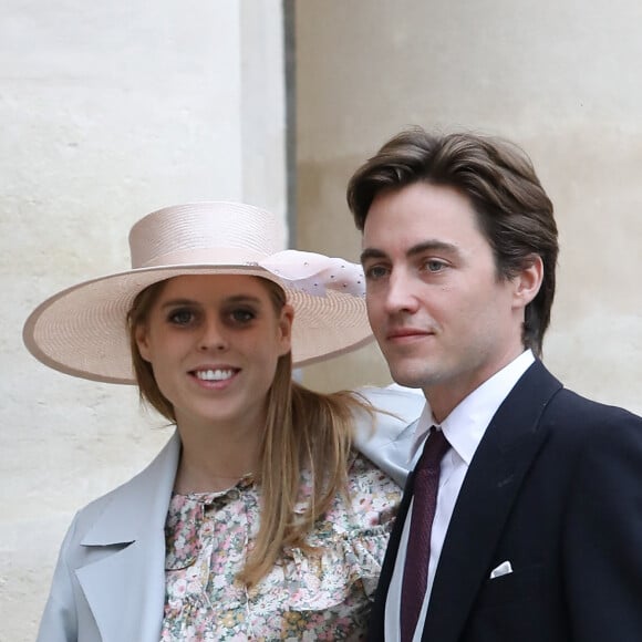 La princesse Beatrice d'York et son fiancé Edoardo Mapelli Mozzi - Mariage du prince Jean-Christophe Napoléon et de la comtesse Olympia d'Arco-Zinneberg à la cathédrale Saint-Louis des Invalides à Paris le 19 octobre 2019. © Dominique Jacovides / Bestimage 