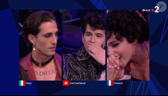 Gjon's Tears (Suisse) lors de la finale de l'Eurovision 2021 à Rotterdam