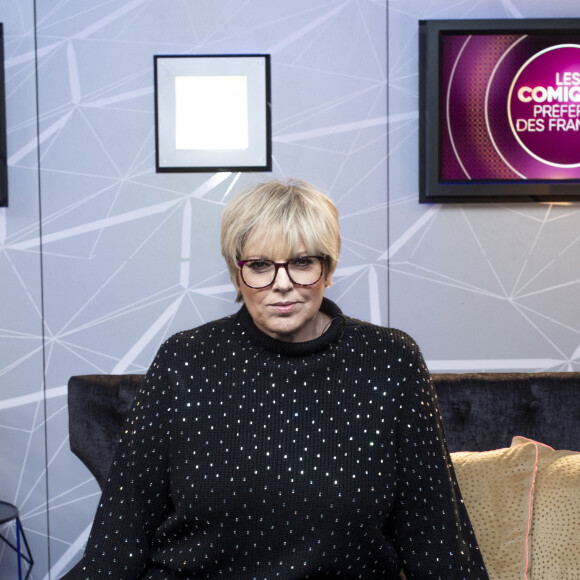 Exclusif - Laurence Boccolini - Backstage de l'enregistrement de l'émission "Les comiques préférés des français" au Palais des Sports (Dôme de Paris) à Paris, qui sera diffusée le 17 avril sur France 2 © Pierre Perusseau / Bestimage