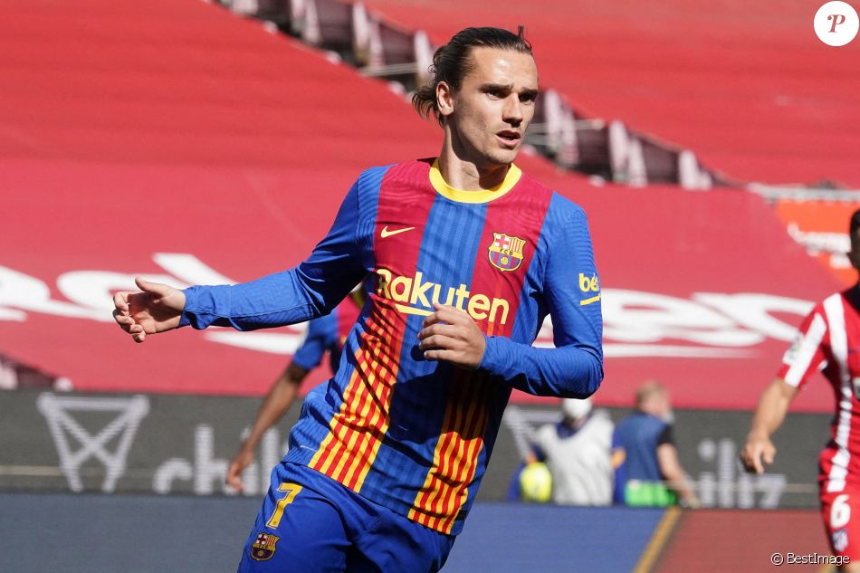 FC Barcelona's Antoine Griezmann - Match de football "FC Barcelone Vs Atletico Madrid" lors du Championnat d'Espagne de football La Liga. Le 8 mai 2021 © Alterphotos / Panoramic / Bestimage