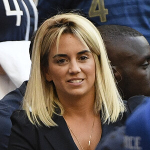 Erika Choperena dans les tribunes lors du match de coupe du monde opposant la France au Danemark au stade Loujniki à Moscou, Russia, le 26 juin 2018. © Pierre Perusseau/Bestimage