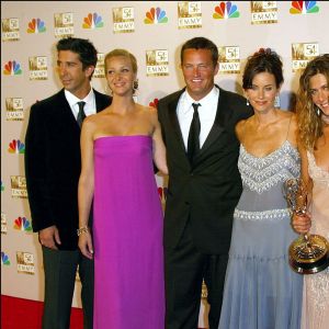 David Schwimmer, Lisa Kudrow, Matthew Perry, Courteney Cox, Jennifer Aniston, Matt Leblanc - Remise des prix aux 54e Emmy Awards. Los Angeles.