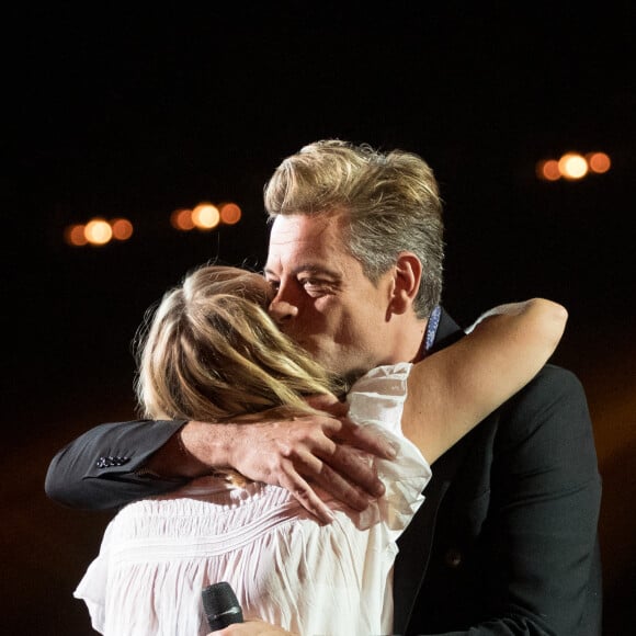 Louane Emera, Benjamin Biolay - Enregistrement de l'émission "La Chanson secrète 6" à la Scène musicale à Paris. Le 8 septembre 2020. © Gaffiot-Moreau / Bestimage