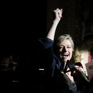 Anne-Elisabeth Lemoine - Enregistrement de l'émission "Symphonie pour la Vie, Spéciale Pièces jaunes" au Théâtre national de l'Opéra Comique à Paris. Les 3 et 4 février 2021. © Dominique Jacovides / Bestimage