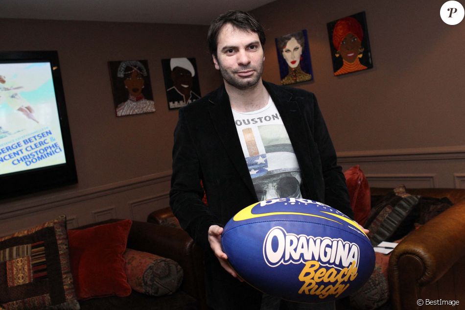 Archives - Christophe Dominici - Beach Rugby : Presentation de l Orangina Beach Rugby - 07.04.2011 - Christophe Dominici © Panoramic / Bestimage
