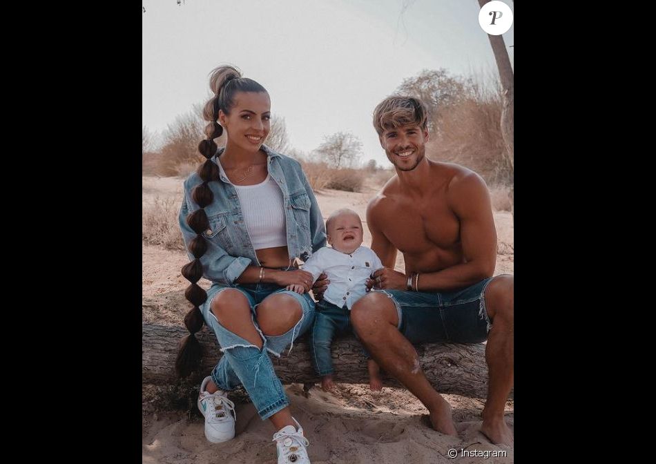 Hillary de "Mamans & Célèbres" avec son fiancé Giovanni et Milo, en Tanzanie, mars 2021