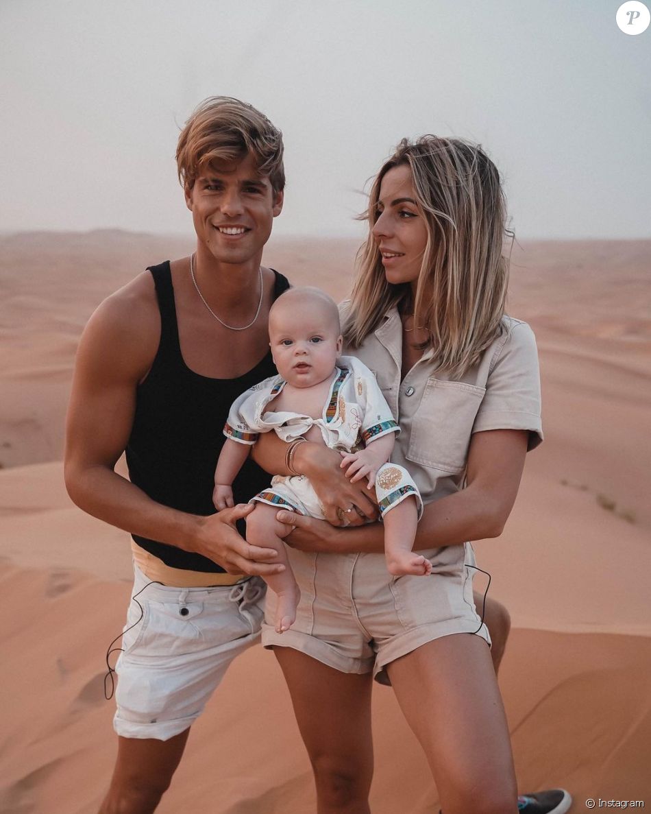 Hillary Vanderosieren, candidate de télé-réalité, est heureuse avec son fiancé Giovanni Bonamy et leur adorable fils Milo.