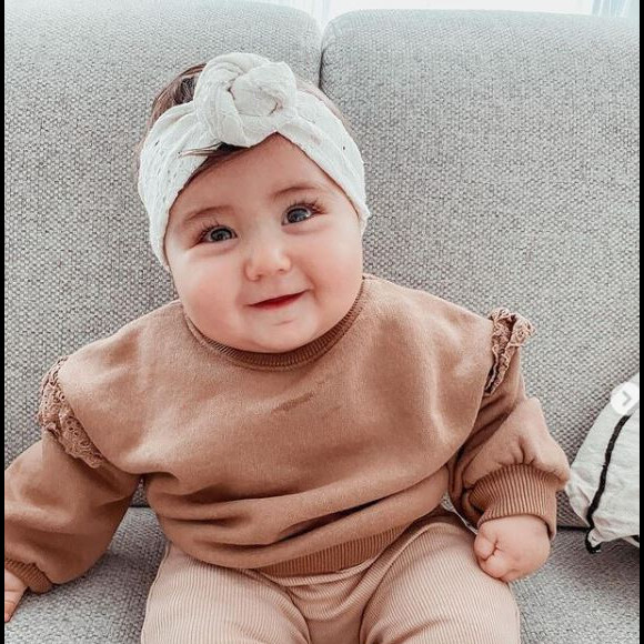 Meylie, l'adorable nièce d'Anaïs Camizuli, janvier 2021