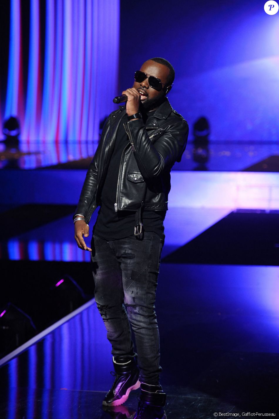Exclusif - Maitre Gims - Enregistrement de l'émission "La Chanson secrète 5", qui sera diffusée le 11 janvier 2020 sur TF1, à Paris. Le 17 décembre 2019 © Gaffiot-Perusseau / Bestimage