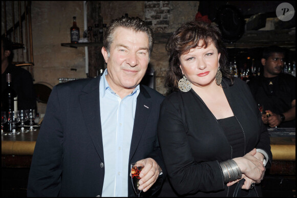 Martin Lamotte et Catherine Jacob à l'anniversaire de Françoise Menidrey au Réservoir à Paris