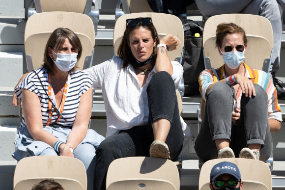 Laure Manaudou assiste au match opposant Benoit Paire au Norvégien Casper Ruud, pour le premier tour de Roland-Garros. Paris, le 31 mai 2021.