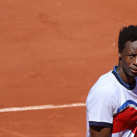 Gaël Monfils s'est imposé face à l'Espagnol Albert Ramos Viñolas au premier tour de Roland-Garros. Paris, le 1er juin 2021. © Dominique Jacovides / Bestimage