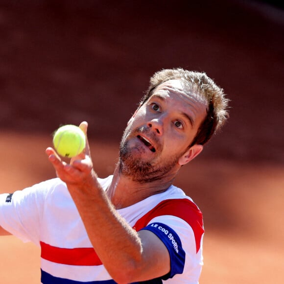 Hugo Gaston s'est incliné face à Richard Gasquet pour le premier tour de Roland-Garros. Paris, le 1er juin 2021. © Dominique Jacovides / Bestimage