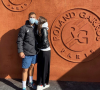 Hugo Gaston et sa petite amie Laetitia à Roland-Garros en octobre 2020.