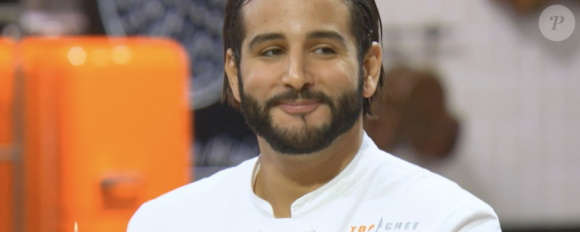 Mohamed lors de la demi-finale de "Top Chef 2021", sur M6.