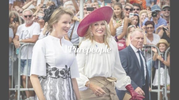 Maxima des Pays-Bas et Mathilde de Belgique : les deux reines dans la même robe... le même jour !