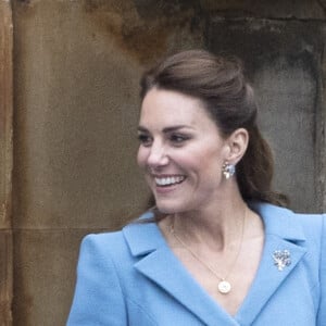 Le prince William, duc de Cambridge et Kate Catherine Middleton, duchesse de Cambridge, au palais de Holyroodhouse à Edimbourg, le 27 mai 2021.