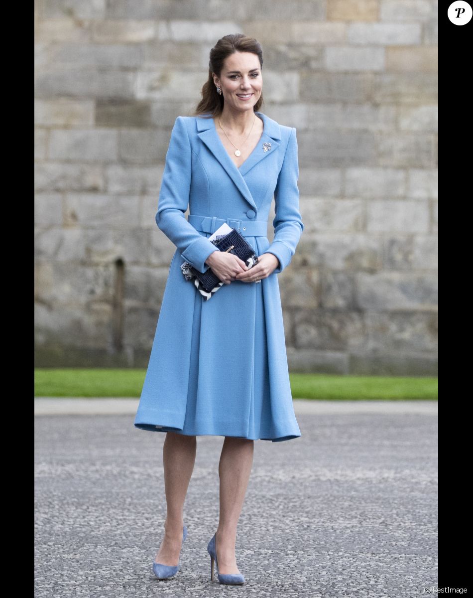 Kate Catherine Middleton, duchesse de Cambridge, au palais de Holyroodhouse à Edimbourg, le 27 mai 2021.