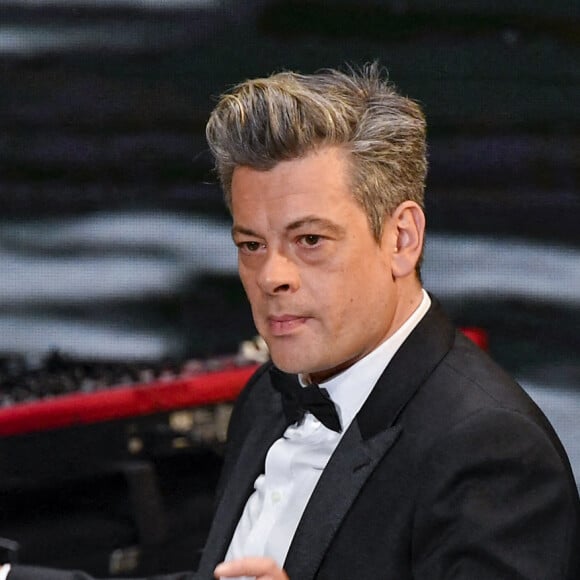 Benjamin Biolay, chef d'orchestre de la 46e cérémonie des César à l'Olympia à Paris. Le 12 mars 2021. © Pierre Villard/ Pool / Bestimage