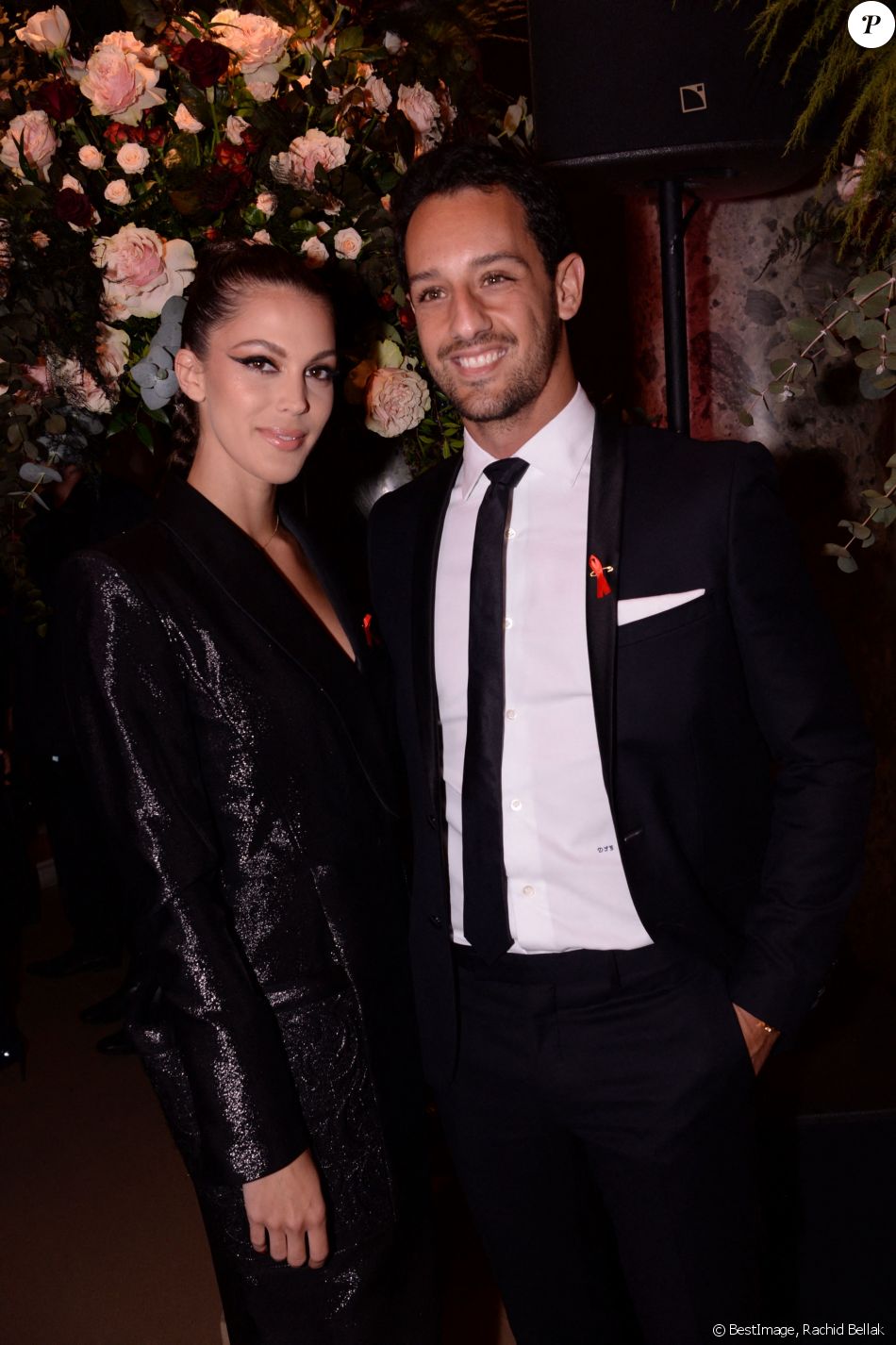 Iris Mittenaere (Miss France et Miss Univers 2016) et son compagnon Diego El Glaoui lors de la soirée de gala de la 18ème édition du "Dîner de la mode du Sidaction" au Pavillon Cambon Capucines - Potel et Chabot à Paris, France, le 23 janvier 2020. © Rachid Bellak/Bestimage