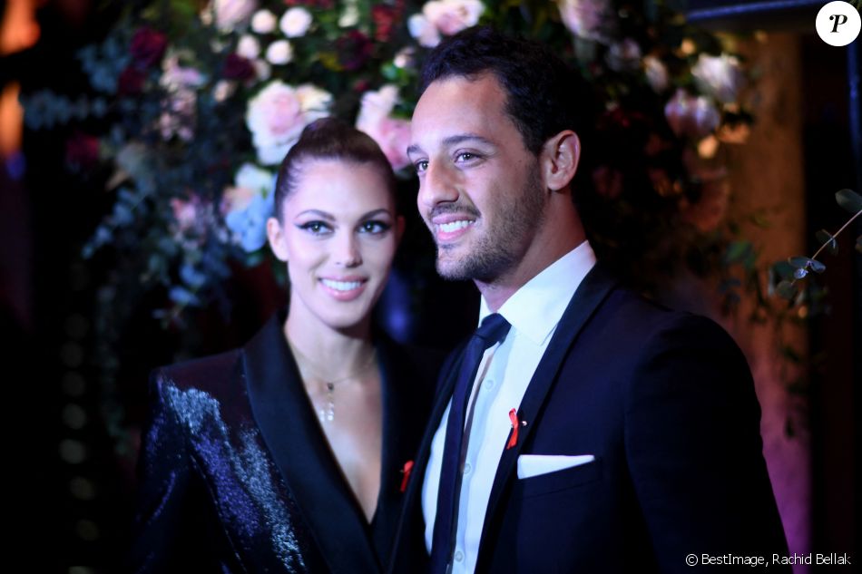 Iris Mittenaere (Miss France et Miss Univers 2016) et son compagnon Diego El Glaoui lors de la soirée de gala de la 18ème édition du "Dîner de la mode du Sidaction" au Pavillon Cambon Capucines - Potel et Chabot à Paris, France, le 23 janvier 2020. © Rachid Bellak/Bestimage