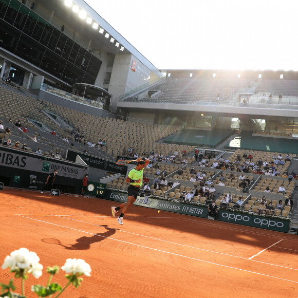 Rafael Nadal a battu Jannik Sinner en trois sets lors de son 8e de finale des internationaux de France de Tennis de Roland Garros 2021. Paris, le 7 juin 2021. © Dominique Jacovides/Bestimage