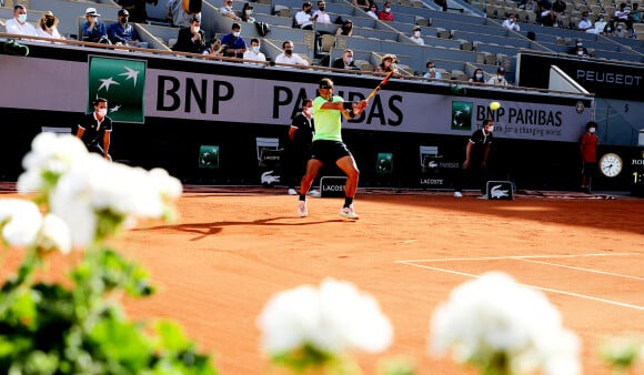 Rafael Nadal a battu Jannik Sinner en trois sets lors de son 8e de finale des internationaux de France de Tennis de Roland Garros 2021. Paris, le 7 juin 2021. © Dominique Jacovides/Bestimage