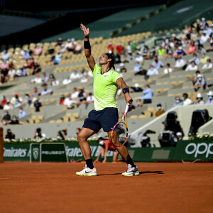 Rafael Nadal a battu Jannik Sinner en trois sets lors de son 8e de finale des internationaux de France de Tennis de Roland Garros 2021. Paris, le 7 juin 2021. © JB Autissier/Panoramic/Bestimage