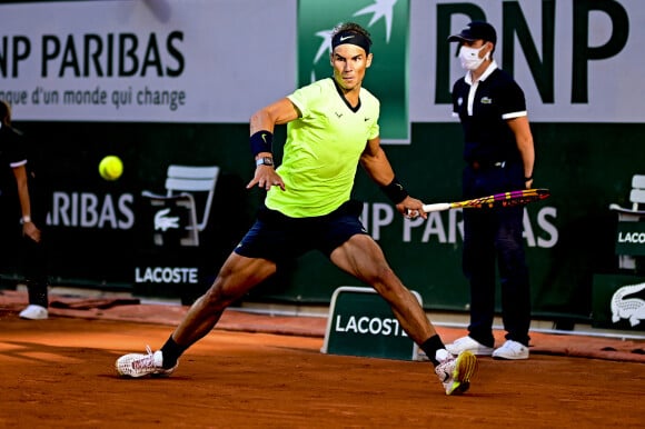 Rafael Nadal a battu Jannik Sinner en trois sets lors de son 8e de finale des internationaux de France de Tennis de Roland Garros 2021. Paris, le 7 juin 2021. © JB Autissier/Panoramic/Bestimage