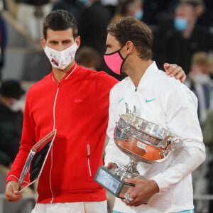 Rafael Nadal et Novak Djokovic, ici photographiés en finale de la précédente édition de Roland-Garros, sont tous les deux encouragés par leurs épouses respectives. © Dominique Jacovides / Bestimage