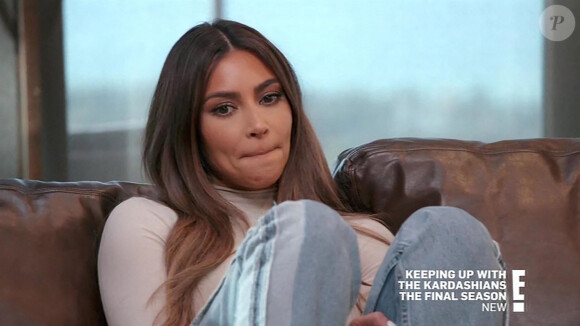Kim Kardashian reconnaît que son mariage avec Kanye West est un échec, dans le dernier épisode de l'émission "L'Incroyable Famille Kardashian". Los Angeles. Le 4 juin 2021.