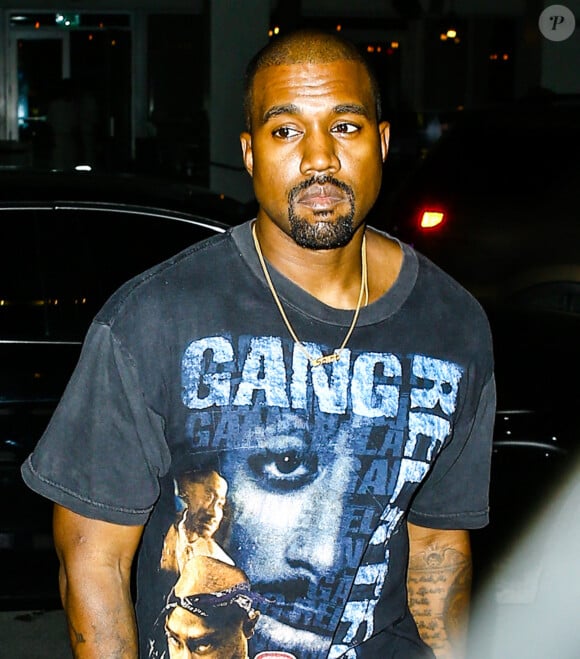 Kanye West à la sortie de son hôtel à Miami, le 15 septembre 2016.
