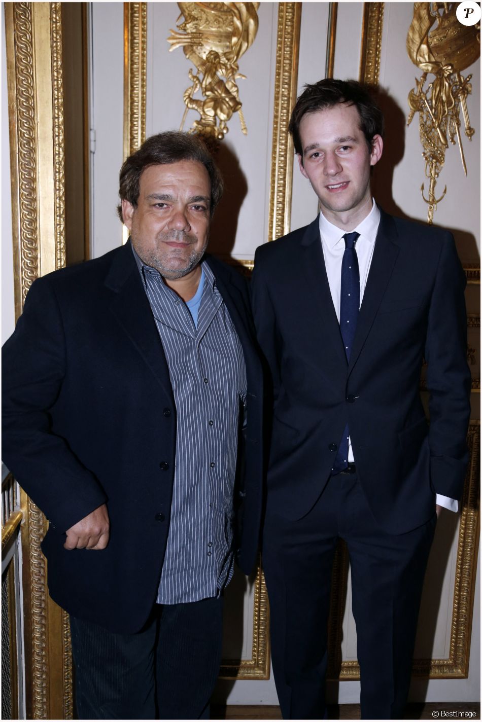 Didier Bourdon et Benjamin Lavernhe - Cocktail chez Chaumet pour les révélations des César Place Vendôme à Paris, le 14 janvier 2013.
