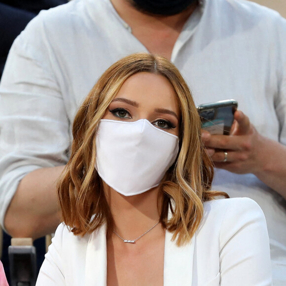 Maëva Coucke - People dans les tribunes des Internationaux de France de Tennis de Roland Garros à Paris. Le 9 juin 2021 © Dominique Jacovides / Bestimage