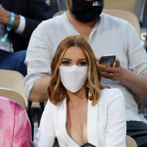 Maëva Coucke - People dans les tribunes des Internationaux de France de Tennis de Roland Garros à Paris. Le 9 juin 2021 © Dominique Jacovides / Bestimage