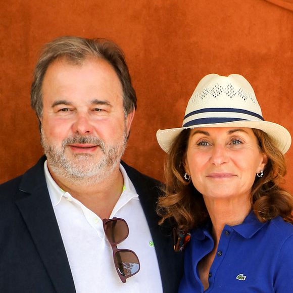 Pierre Hermé et sa femme Valérie au village des Internationaux de France de tennis de Roland Garros à Paris, France, le 11 juin 2021. © Dominique Jacovides/Bestimage 