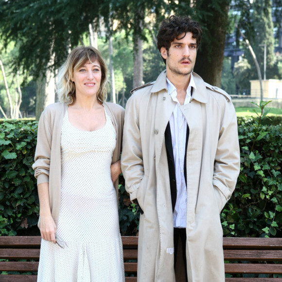 Valeria Bruni Tedeschi et son ex-compagnon Louis Garrel à Rome, le 22 Octobre 2013.