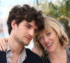 Louis Garrel et Valeria Bruni Tedeschi - Photocall du film "Un chateau en Italie" au 66 eme Festival du Film de Cannes, en mai 2013.