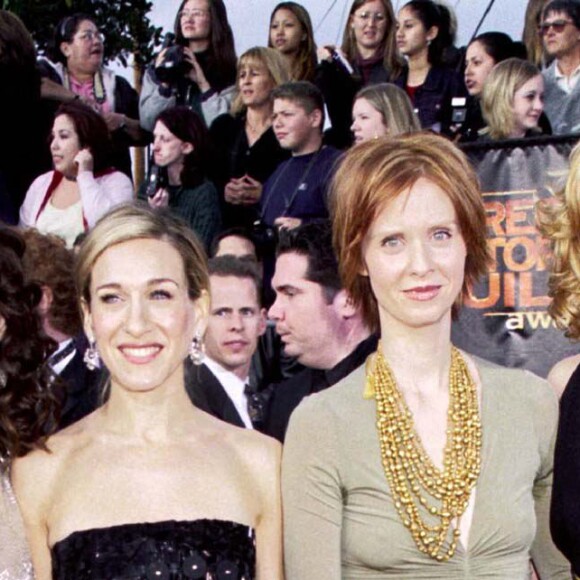 Kristin Davis, Sarah Jessica Parker, Cynthia Nixon et Kim Cattrall Les actrices de "Sex and the city" aux Screen Actors Guild Awards en 2001.