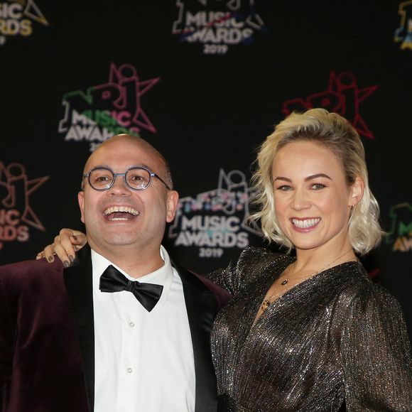 Yoann Riou, Emmanuelle Berne - 21e édition des NRJ Music Awards au Palais des festivals à Cannes le 9 novembre 2019. © Dominique Jacovides/Bestimage