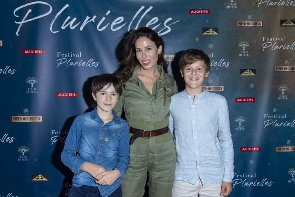 Exclusif - Nathalie Marchak et ses enfants - 3e jour - Festival Plurielles au cinéma Le Majestic à Compiègne, le 13 juin 2021.
