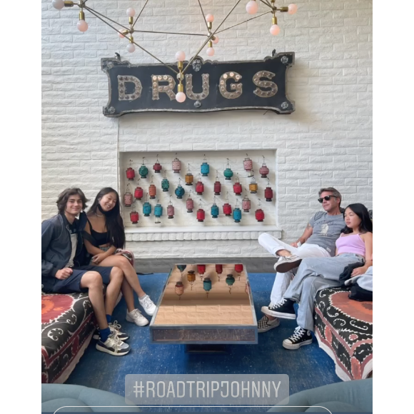 Laeticia Hallyday partage des extraits de son nouveau "road trip Johnny" sur Instagram, le 14 juin 2021.