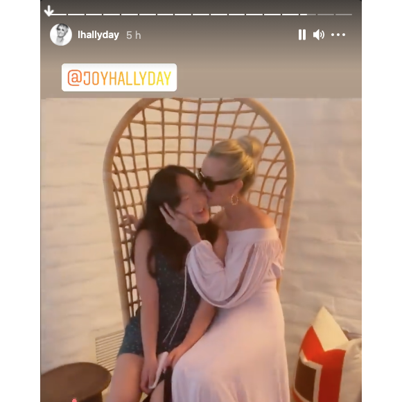 Laeticia Hallyday partage des extraits de son nouveau "road trip Johnny" sur Instagram, le 14 juin 2021.
