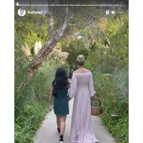 Laeticia Hallyday partage des extraits de son nouveau "road trip Johnny" sur Instagram, le 14 juin 2021.