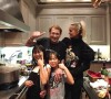 Johnny et Laeticia Hallyday avec leurs filles Jade et Joy sur Instagram, octobre 2017.