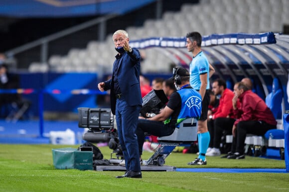 Didier Deschamps lors du match amical de préparation à l'Euro 2021 France - Bulgarie (3-0) au Stade de France en présence de 5000 spectateurs à Saint-Denis le 8 juin 2021. © Federico Pestellini / Panoramic / Bestimage