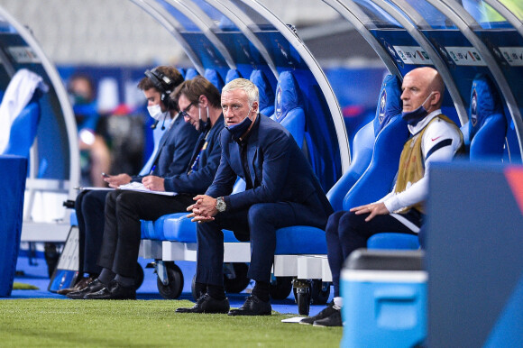 Didier Deschamps lors du match amical de préparation à l'Euro 2021 France - Bulgarie (3-0) au Stade de France en présence de 5000 spectateurs à Saint-Denis le 8 juin 2021. © Federico Pestellini / Panoramic / Bestimage