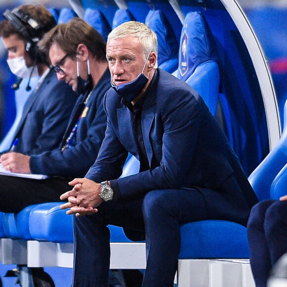 Didier Deschamps lors du match amical de préparation à l'Euro 2021 France - Bulgarie (3-0) au Stade de France en présence de 5000 spectateurs à Saint-Denis le 8 juin 2021. © Federico Pestellini / Panoramic / Bestimage