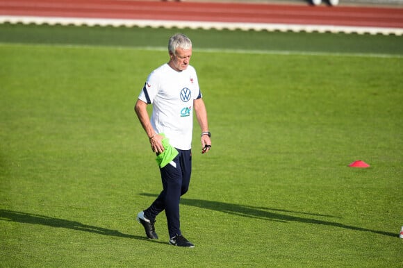 Didier Deschamps à l'entraînement de l'équipe de France de football à Clairefontaine, le 3 juin 2021. © Federico Pestellini / Panoramic / Bestimage